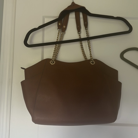 Michael Kors brown with gold hardware large purse and wristlet! - Picture 3 of 13